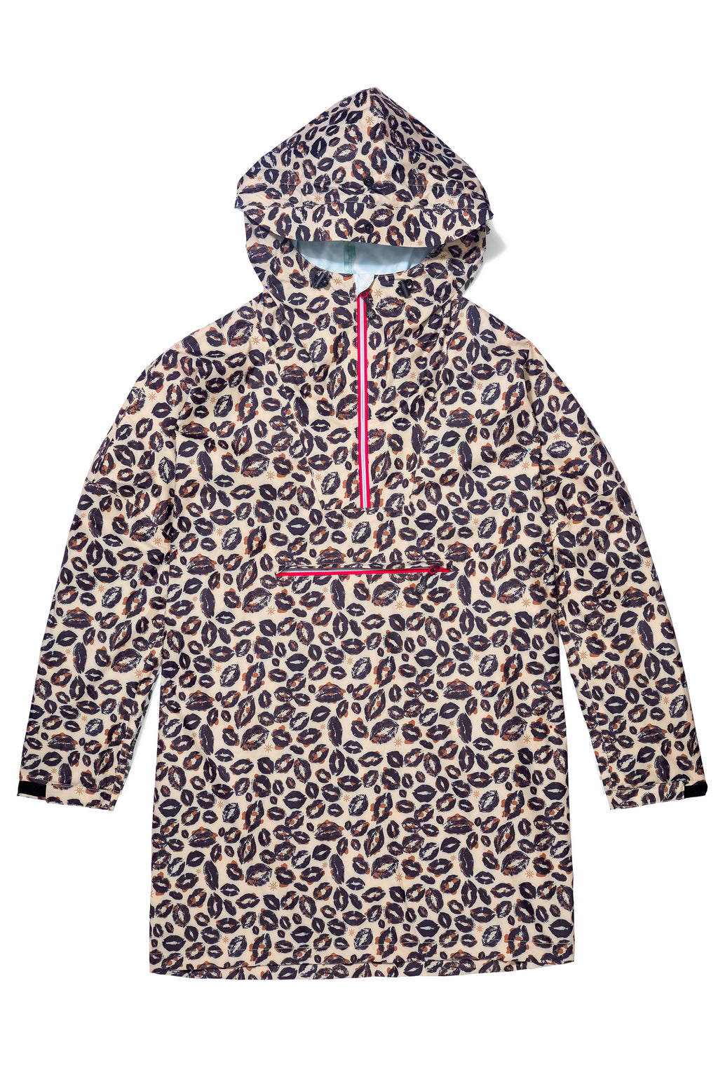Leopard Kiss Rain Poncho