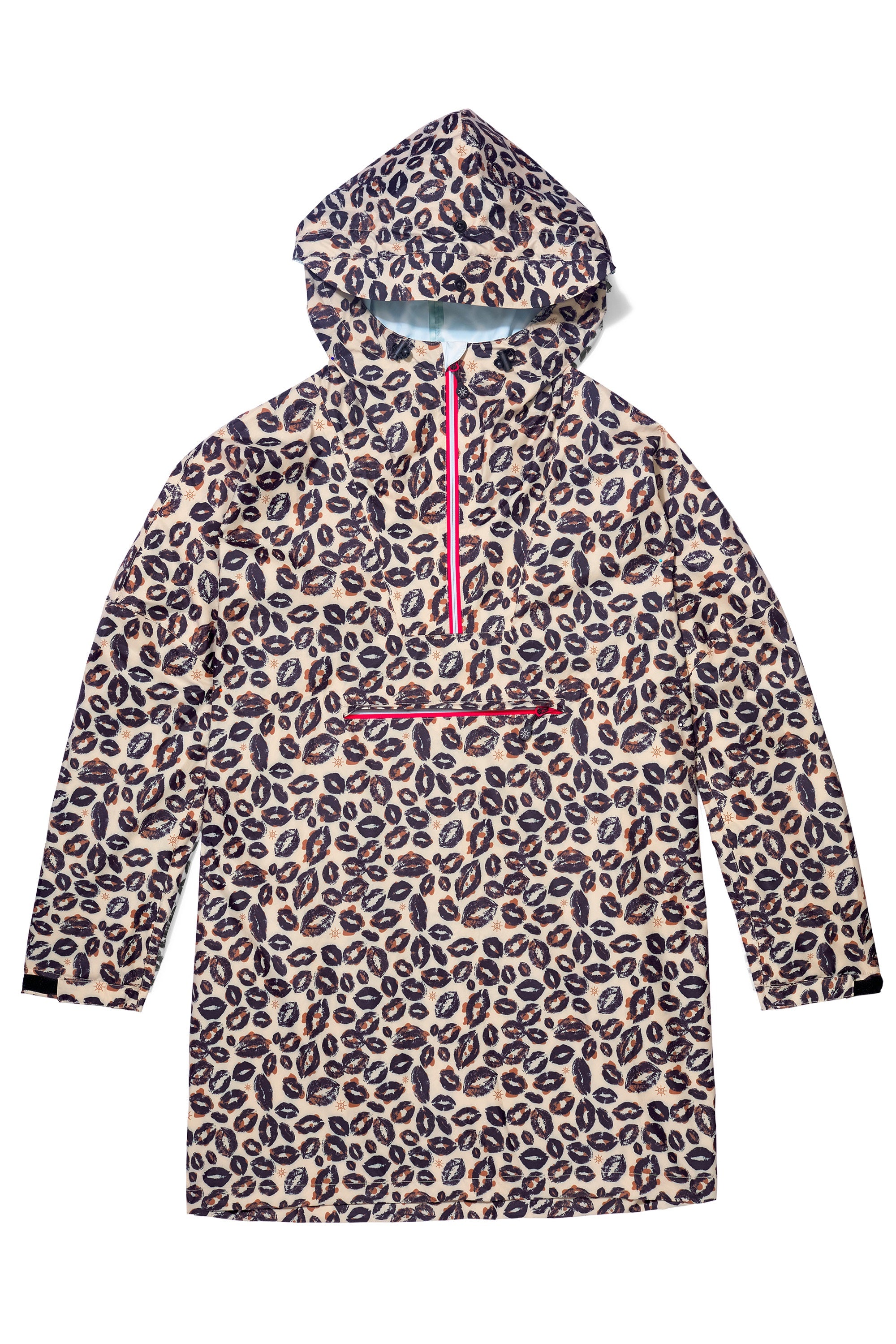 Leopard Kiss Rain Poncho